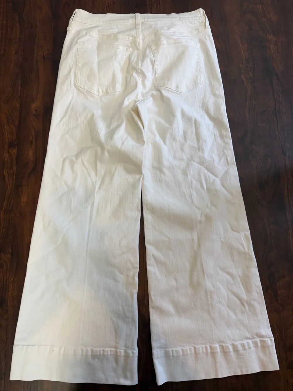 J.Crew White Wide Leg 96 Denim Trouser Jeans